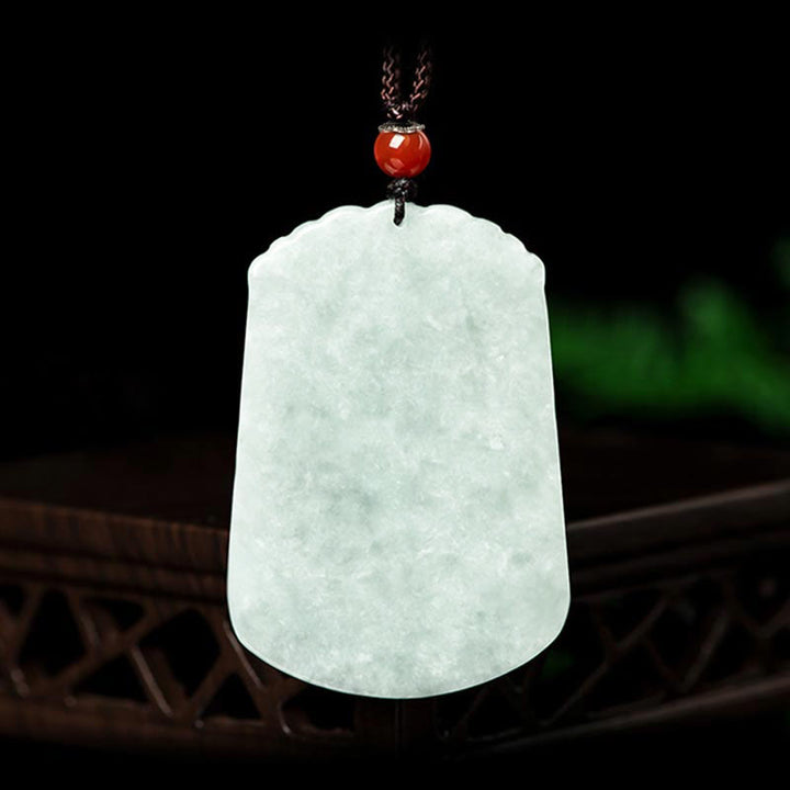 Natural Jade 12 Chinese Zodiac Abundance Amulet Pendant Necklace - image 2