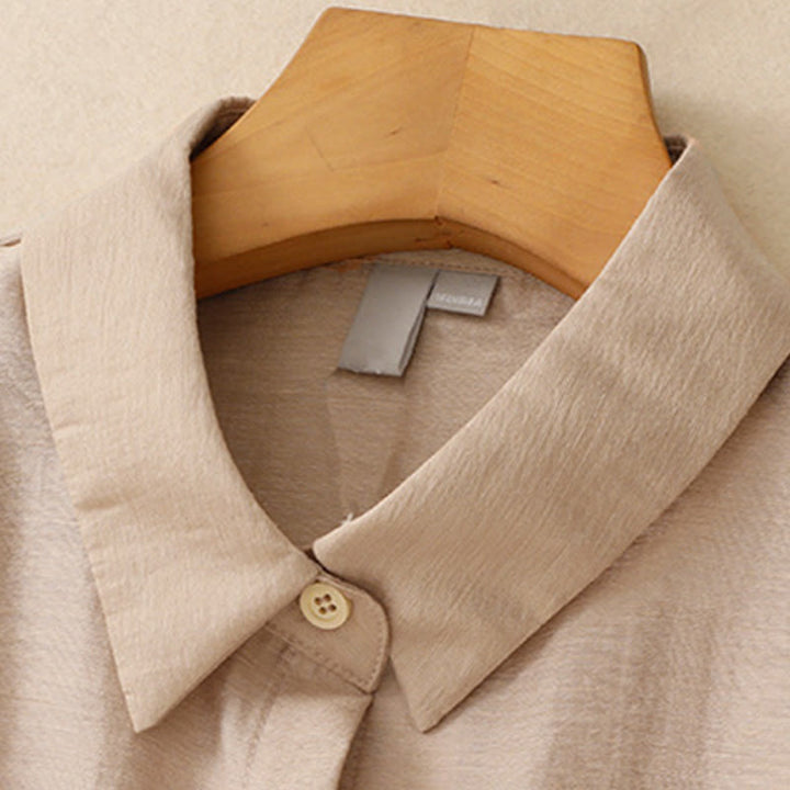 Buddha Stones 2Pcs Shirt Top 7-8 Length Skirt With Pockets Cotton Linen Clothing Women's Set - image 17