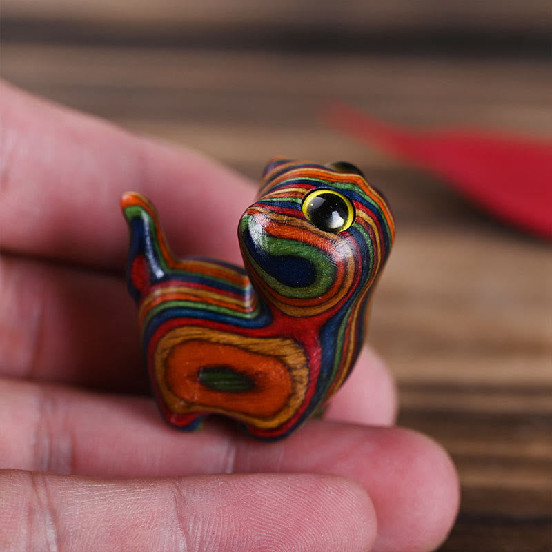 Buddha Stones Rainbow Eucalyptus Cute Cat Animals Calm Decoration - image 7