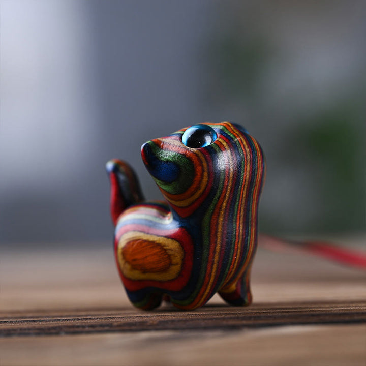 Buddha Stones Rainbow Eucalyptus Cute Cat Animals Calm Decoration - image 1