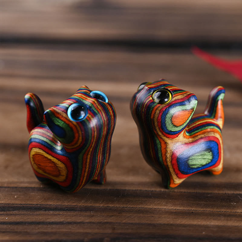 Buddha Stones Rainbow Eucalyptus Cute Cat Animals Calm Decoration - image 8