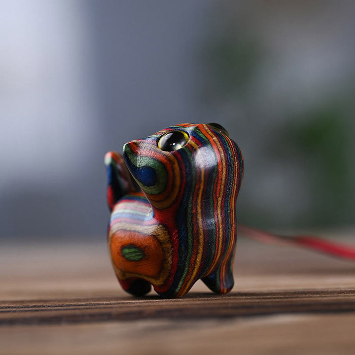 Buddha Stones Rainbow Eucalyptus Cute Cat Animals Calm Decoration - image 6