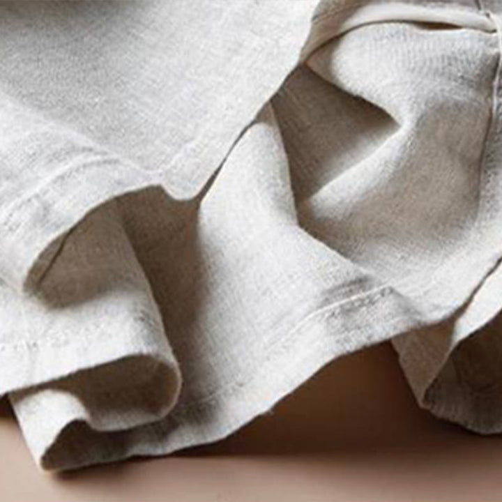 Buddha Stones Casual Cotton Slit Hem Women's 7-8 Length Wide Leg Pants With Pockets - image 5