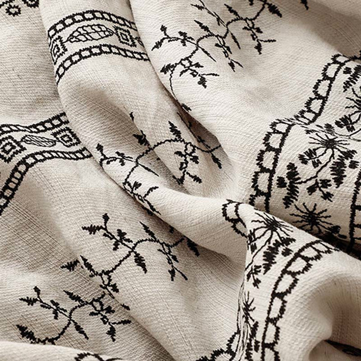 Buddha Stones Casual Vertical Printing Cotton Linen Women's Wide Leg Pants With Pockets - image 12