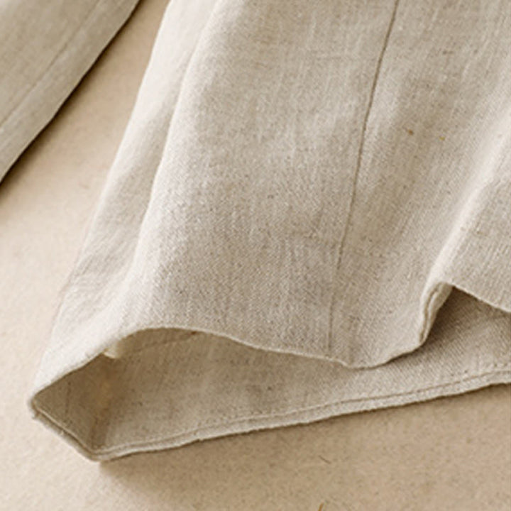 Buddha Stones Summer Plain Women's Cotton Linen Harem Pants With Pockets - image 13