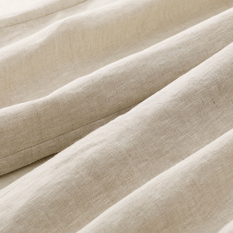 Buddha Stones Summer Plain Women's Cotton Linen Harem Pants With Pockets - image 15