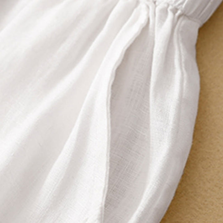 Buddha Stones Casual Plain Cropped Pants Women's Harem Pants With Pockets - image 7