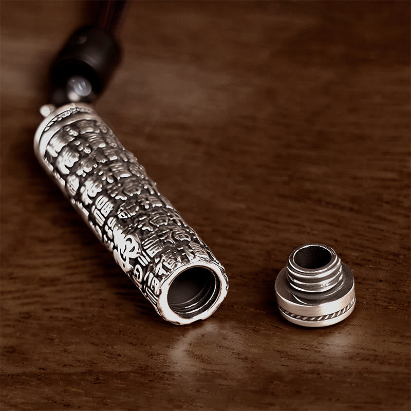 Buddha Stones Copper Fu Character Dragon Pattern Balance Pendant Necklace - image 7