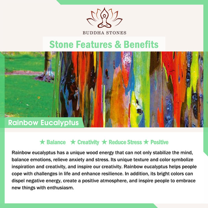 FREE Today: Creativity and Reduce Stress 2Pcs Mini Rainbow Eucalyptus Sitting Cat Carved Decoration