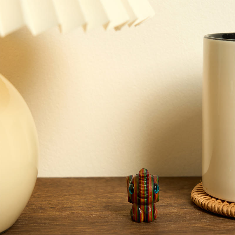 Buddha Stones "Hoping for Strength and Good Fortune" 2Pcs Mini Elephant Includes Gift Message Card - image 11