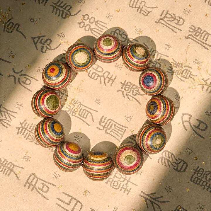 FREE Today: Positive and Balance Colorful Rainbow Eucalyptus Bracelet