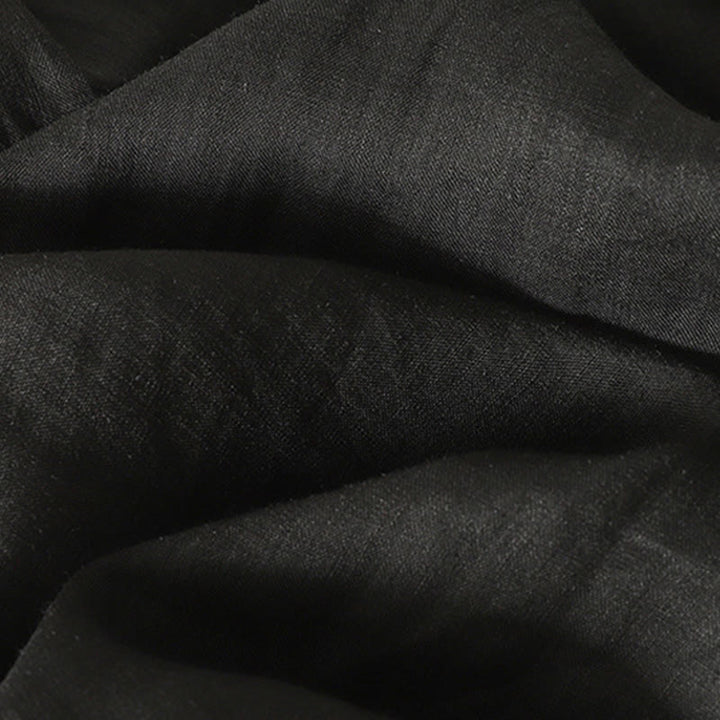 Buddha Stones Casual Embroidery Red Heart Short Sleeve Women's Cotton Linen T-Shirt - image 16