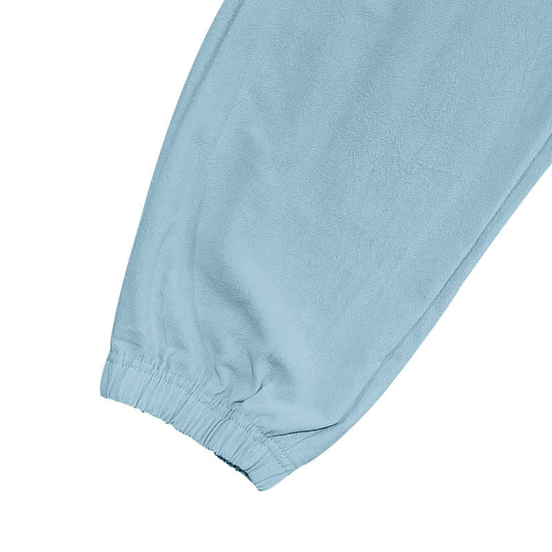 Buddha Stones Solid Color Linen Drawstring Men's Cargo Pants With Pockets - image 13