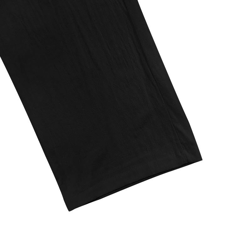 Buddha Stones Casual Plain Color Buttons Men's Cotton Pants With Pockets - image 13