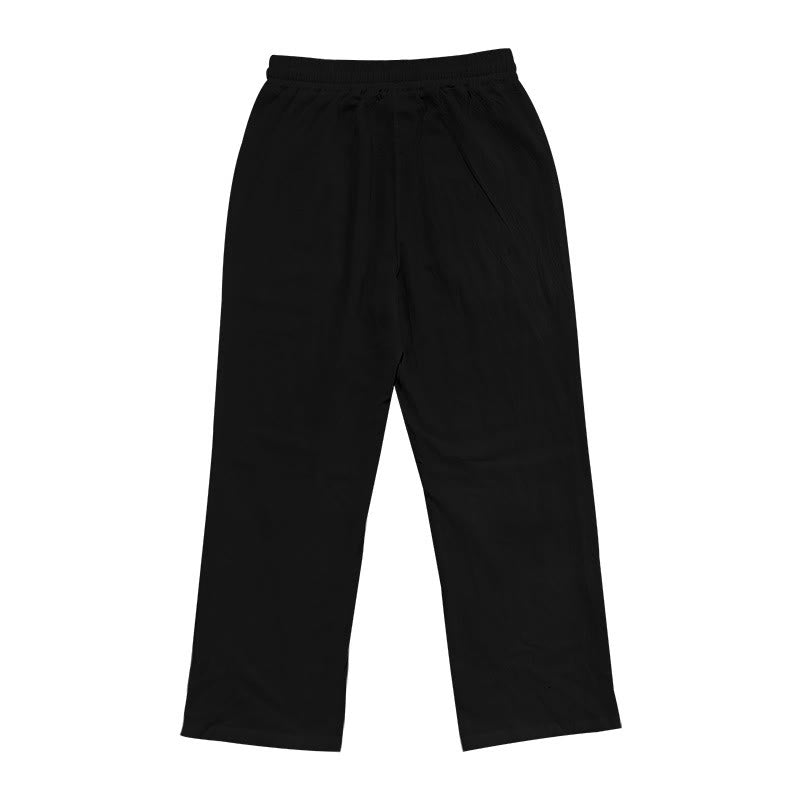 Buddha Stones Casual Plain Color Buttons Men's Cotton Pants With Pockets - image 11