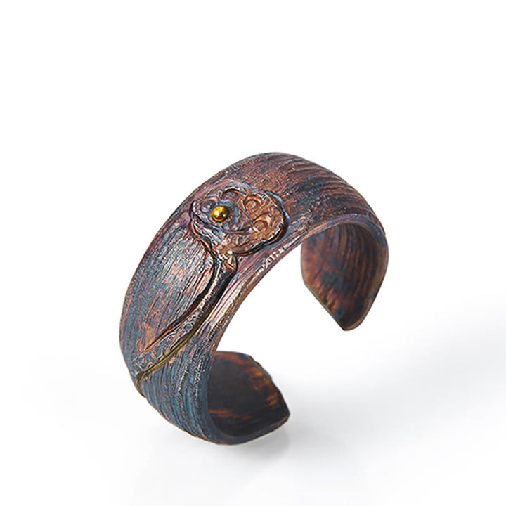 Buddha Stones 999 Sterling Silver Lotus Balance Ring - image 10