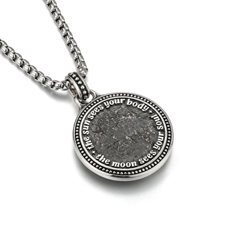 Buddha Stones Snake Yin Yang Symbol Copper Wealth Necklace Pendant - image 3