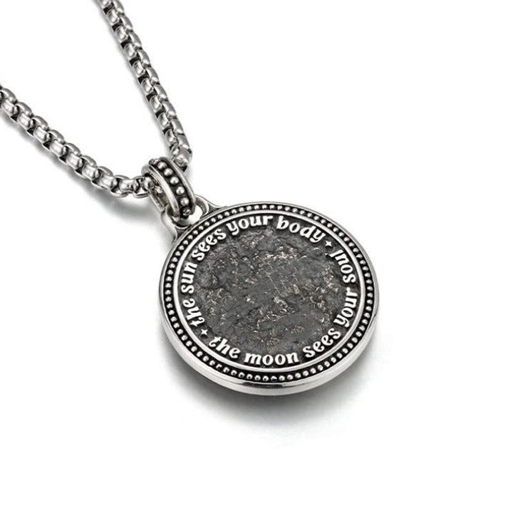 Buddha Stones Snake Yin Yang Symbol Copper Wealth Necklace Pendant - image 3