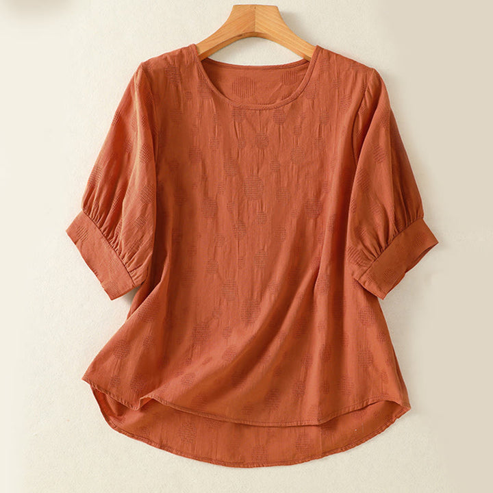 Buddha Stones 2pcs Plain Women's Short Sleeve Shirt Harem Pants Meditation Clothing Set - image 17