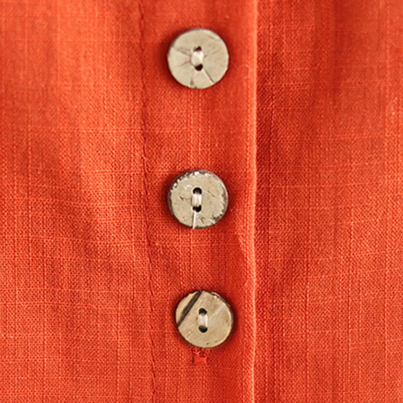 Buddha Stones 2pcs Casual Women's Stand Collar Shirt Loose Pants Meditation Clothing Set - image 19