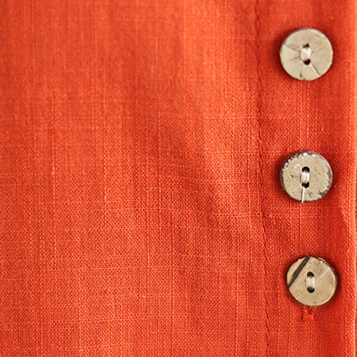 Buddha Stones 2pcs Casual Women's Stand Collar Shirt Loose Pants Meditation Clothing Set - image 20