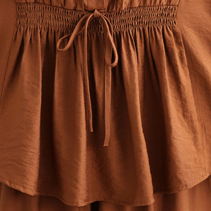 Buddha Stones 2pcs Casual Women's Stand Collar Shirt Loose Pants Meditation Clothing Set - image 8