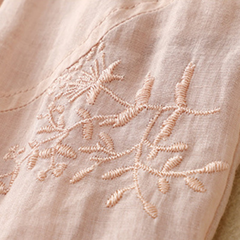 Buddha Stones Embroidered Pattern Women's Harem Pants With Pockets - image 19