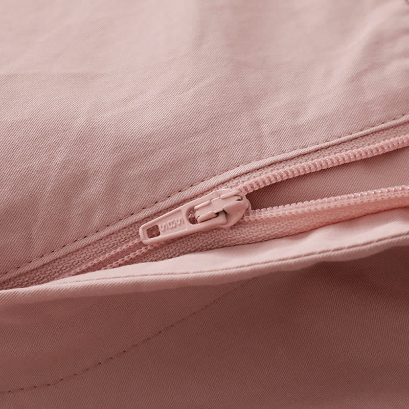 Buddha Stones Casual Plain High Waist Women's Polyester 7-8 Length Wide Leg Pants With Pockets - image 12