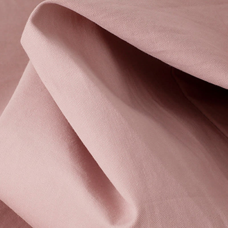 Buddha Stones Casual Plain High Waist Women's Polyester 7-8 Length Wide Leg Pants With Pockets - image 8