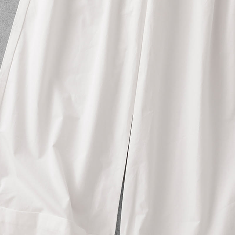 Buddha Stones Casual Plain High Waist Women's Polyester 7-8 Length Wide Leg Pants With Pockets - image 17