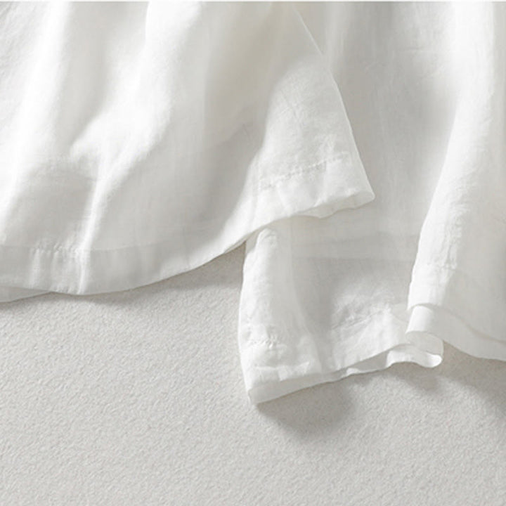 Buddha Stones Casual Drawstring Cotton Linen Ankle-Length Women's Wide Leg Pants With Pockets - image 7