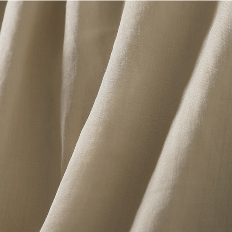 Buddha Stones Casual Drawstring Cotton Linen Ankle-Length Women's Wide Leg Pants With Pockets - image 11