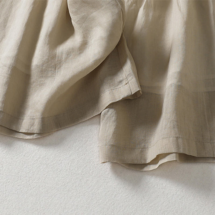 Buddha Stones Casual Drawstring Cotton Linen Ankle-Length Women's Wide Leg Pants With Pockets - image 10