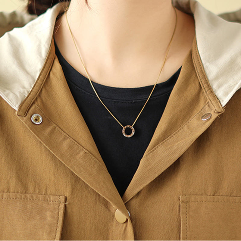 Buddha Stones Casual Commute Drawstring Hoodie Women's Cotton Linen Jacket With Pockets - image 12