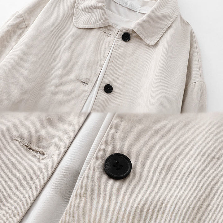 Buddha Stones Commute Patchwork Design Cotton Women's Jacket With Pockets - image 10