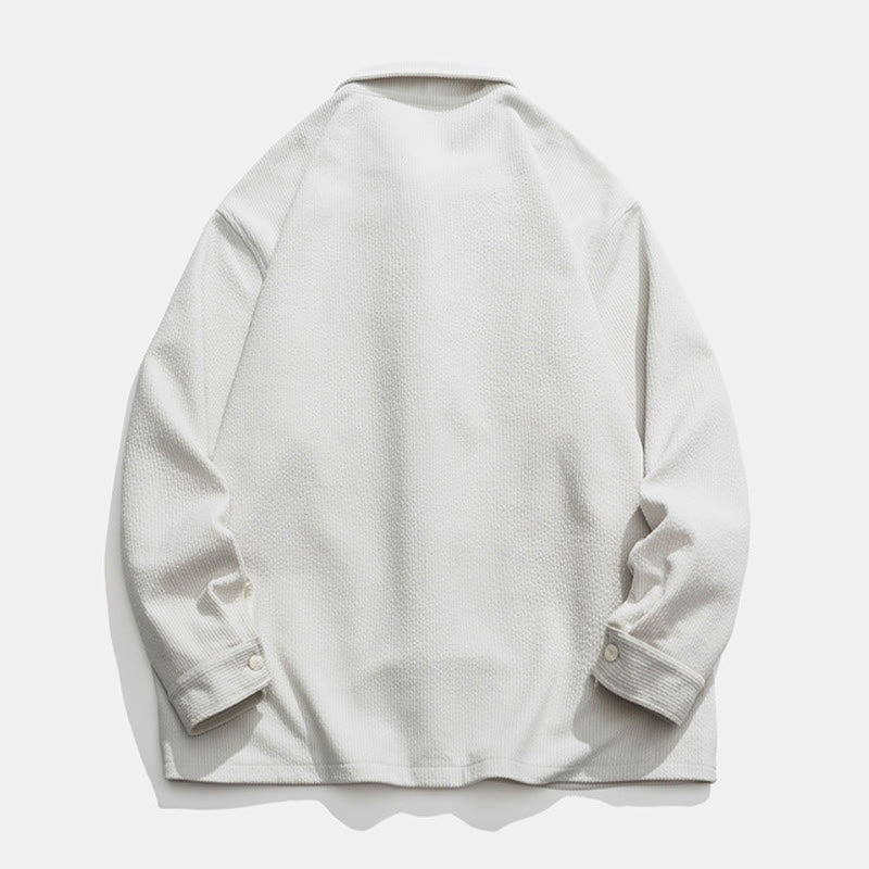 Buddha Stones Long Sleeve Frog-button Design Men's Polyester Jacket Shirt With Pockets - image 22