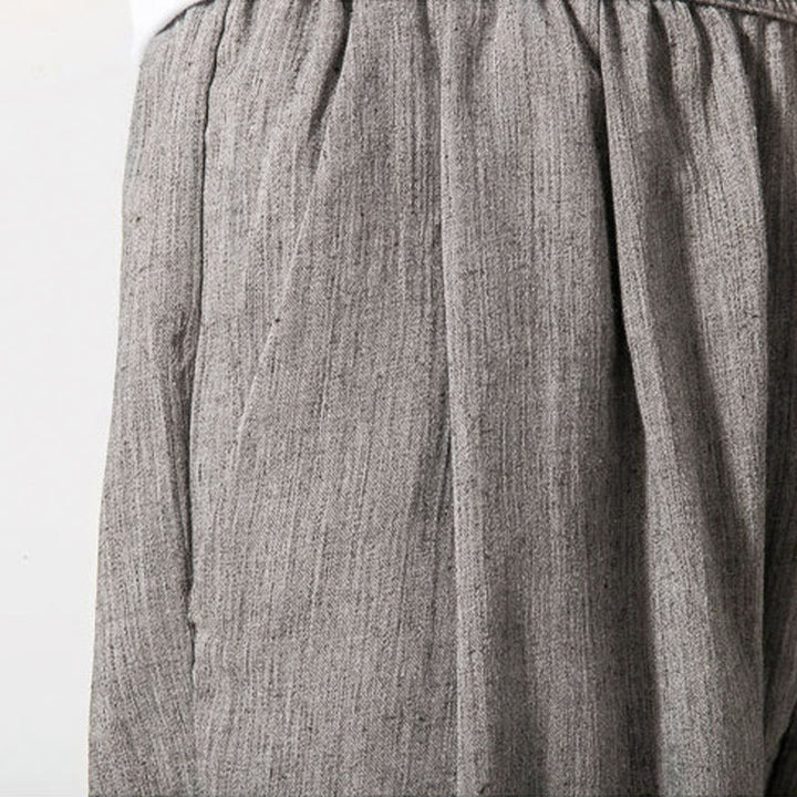 Buddha Stones Simple Drawstring Design Men's Pants With Pockets - image 11