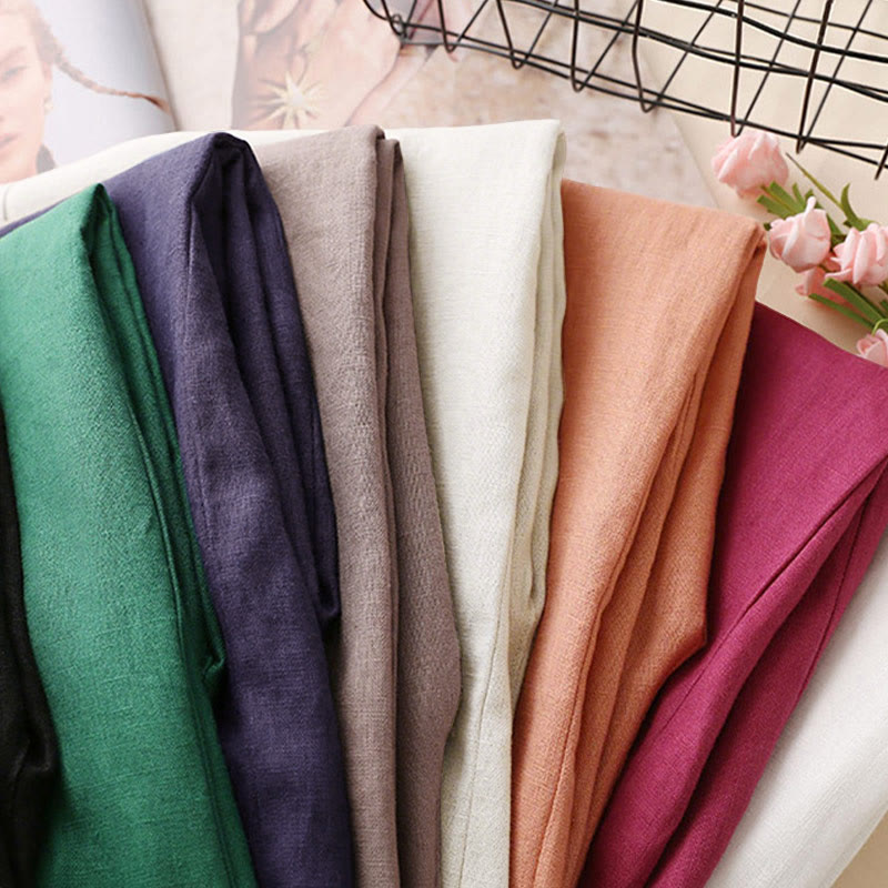 Buddha Stones Casual High Waist Lace-up Wide Leg Pants With Pockets - image 1