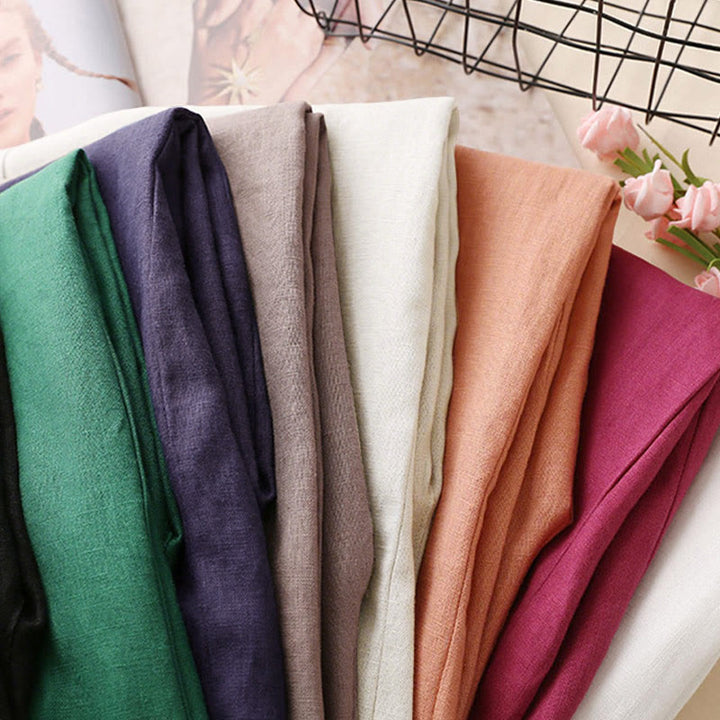 Buddha Stones Casual High Waist Lace-up Wide Leg Pants With Pockets - image 1