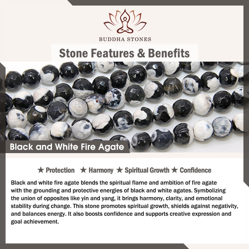 FREE Today: Spiritual Growth Confidence Handmade Save A Cat Black and White Cat Fire Agate Bracelet - image 8