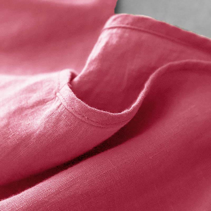 Buddha Stones Summer Plain Adjustable Strap Design Women's Cotton Linen Vest Waistcoat - image 27