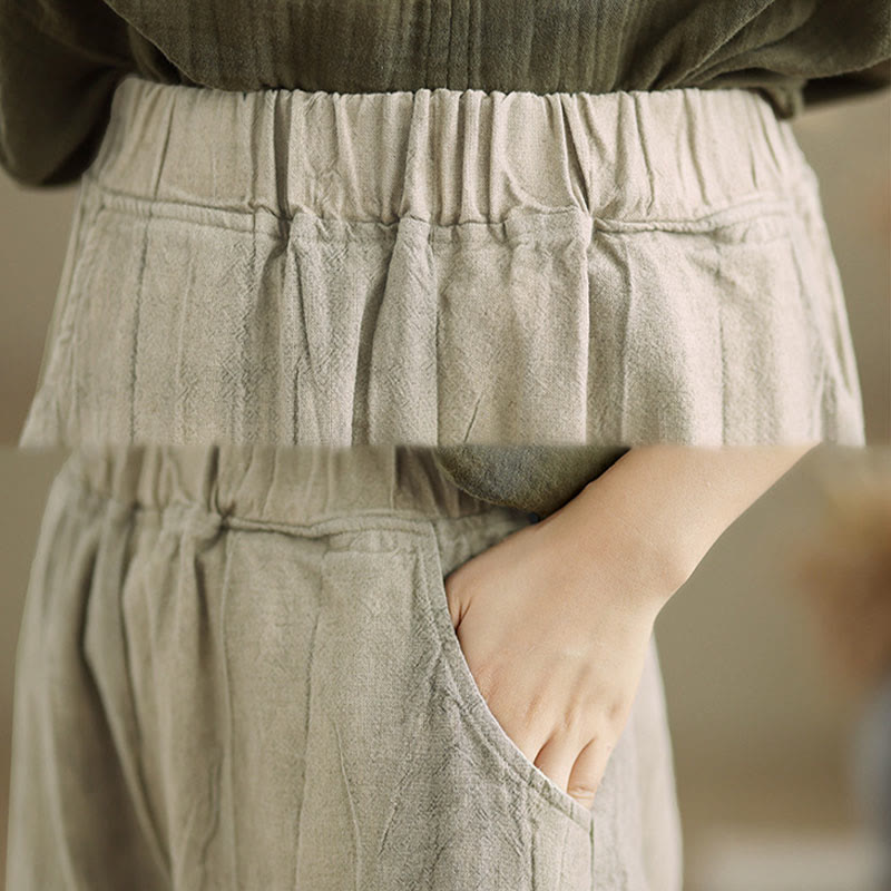 Buddha Stones Casual Plain Women'sHarem Pants With Pockets - image 6