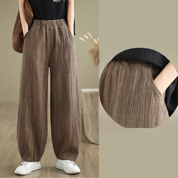 Buddha Stones Casual Plain Women'sHarem Pants With Pockets - image 11