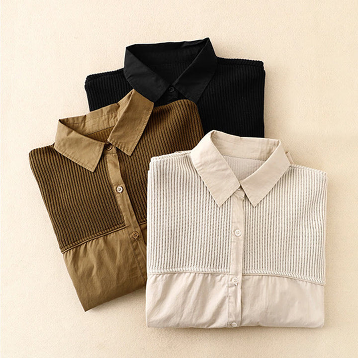 Buddha Stones Plain Stand Collar Women's Cotton Corduroy Jacket - image 21