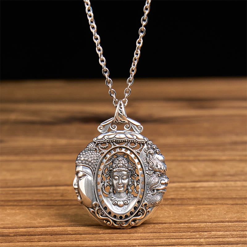 FREE Today: Serenity and Balance Copper Buddha Devil Pattern Pendant Necklace - image 2