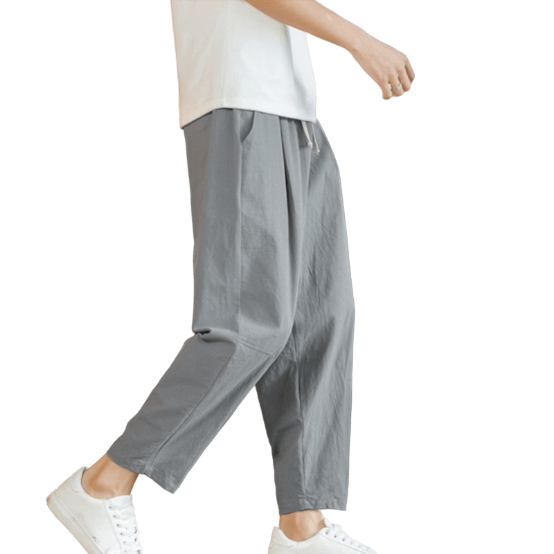 Buddha Stones Summer Men's Cotton Pants With Pockets - image 26
