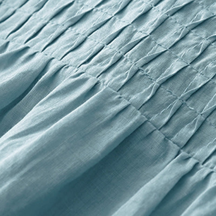 Buddha Stones Casual Plain Loose Women's V-Neck Design Half Sleeve Shirt - image 27