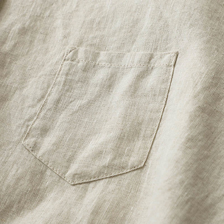 Buddha Stones Solid Color Button Three Quarter Sleeve Shirt - image 6