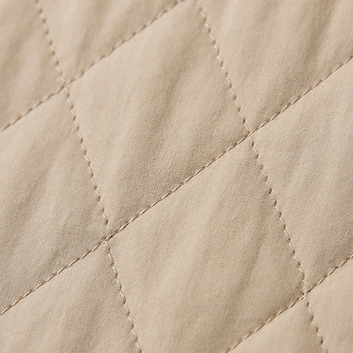 Buddha Stones Diamond Quilted Design Thermal Women's Harem Cotton Pants With Pockets - image 14