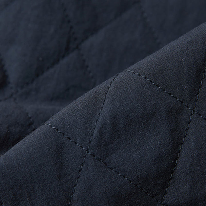 Buddha Stones Diamond Quilted Design Thermal Women's Harem Cotton Pants With Pockets - image 6